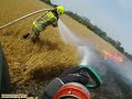 helmet cam pożar zboża na pniu koło kluczborka