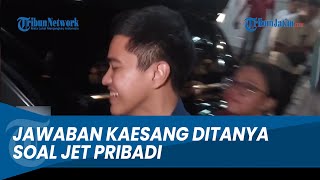 INI JAWABAN Kaesang Ditanya soal Penggunaan Jet Pribadi ke Amerika