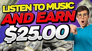 LISTEN TO MUSIC and EARN $25 PER SONG - Make Money Online 2022