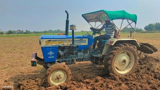 बड़े ट्रैक्टर पर लगा दिया छोटे ट्रैक्टर का हल!!! mini MB plough install in Swaraj 834 xm tractor 🚜