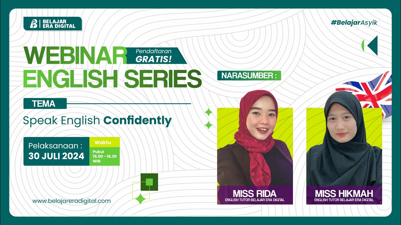 Webinar Speak English Confidently Youtube