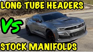 Long Tube Headers Vs Stock Manifolds!