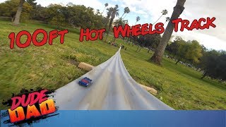 DIY 100ft Hot Wheels race track!