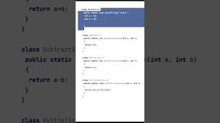 Creating multple classes in single java file