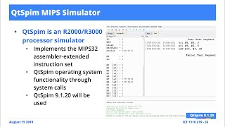 Lecture 19: MIPS Instruction Set Architecture I