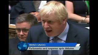 Parlamento britânico será suspenso logo após debates desta segunda