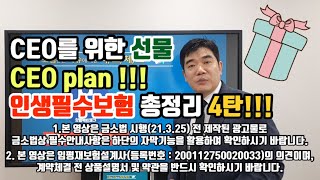 신이주신 선물 CEO 플랜! (사장 참 어렵다~ 어렵다~ 많이 힘들다~)