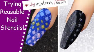 Reusable Nail Art Stencils (use again and again!) - She Modern | The Polish Queen