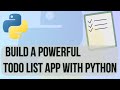 Mastering Productivity: Build a Powerful Todo List App with Python and Tkinter