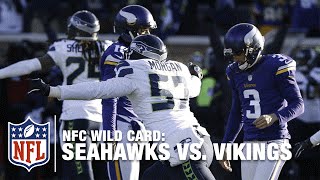 Not Even Close! Blair Walsh Misses Game-Winning FG! | Seahawks vs. Vikings | NFL