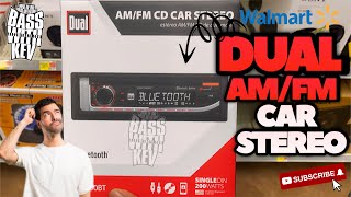 DUAL AM/FM CD CAR STEREO BUDGET WALMART SINGLE DIN