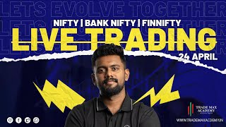 മലയാളം Live Trading APRIL24TH|PRICE ACTION MOMENTUM TRADING| Bank Nifty option trading |Nifty 50|TMA