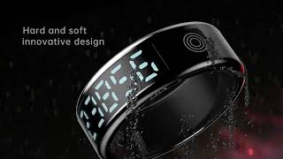 Xiaomi SR08 Smart Ring Men Women LED Display Screen Heart Rate Blood Oxygen Monitoring Multi Sports.