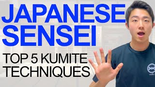 Top 5 Kumite Techniques by Japanese Karate Sensei!