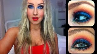 BRIGHT \u0026 COLOURFUL eyeshadow tutorial!