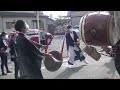 2022年 桑名市 桑名石取祭 試楽 立坂神社参拝（第九組西矢田町）