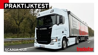 Red de Scania 45R het met één acculading op onze testroute? | Truckstar Praktijktest