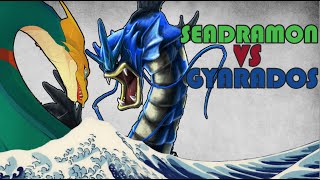 Explaining Digimon VS Pokemon: Seadramon VS Gyarados - OCEAN WAR  [Digimon Comparison #1]