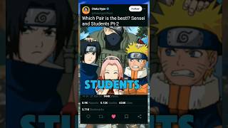 Sensei And Thier Students #naruto #boruto #anime #shorts #sensei #kakashi #minato #jiraya #sasuke