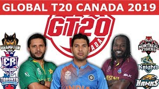 Global T20 Cricket | GT20 Canada 2019 | 6 T20 teams in canada