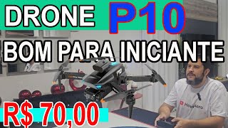 Drone P10 como ligar todas as configurações de controle drone baratinho bom para quem esta começando