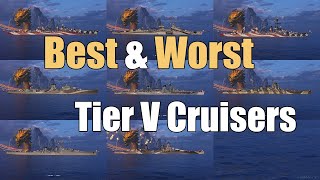 Best \u0026 Worst Tier V Cruisers | World of Warships Legends | 4k | Xbox Series X PS4 PS5