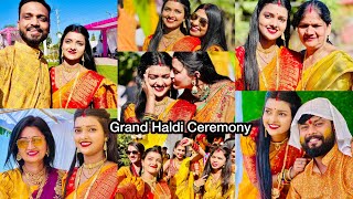 Vlog #1545 Grand Haldi Ceremony |Yellow Dress me sab creators ek sath|Sachin Manisha@JiyaShashwatRoy