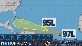 New tropical storm developing out in the deep tropics? Watching 97L closely! June 29, 2021