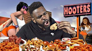 Hooters Restaurant ENTIRE Appetizer Menu (13 Items) Mukbang Review Taste Test
