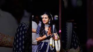 ||Beautiful Bride Sravani on Her Reception look||#youtubeshorts #wedding #ytshorts #receptionmakeup