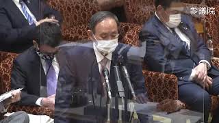 「毎回答弁の変わる武田良太・総務大臣を更迭すべき！」スガ拒否！3/8 参院・予算委