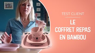 LE COFFRET REPAS EN BAMBOU PANTHERE DE JOLLEIN - BERCEAU MAGIQUE