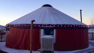 Stucco Yurt with latex cement roof.