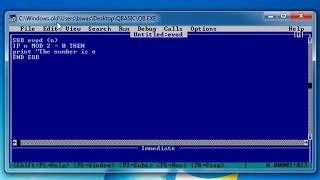 learn Modular programming; SEE qbasic solution