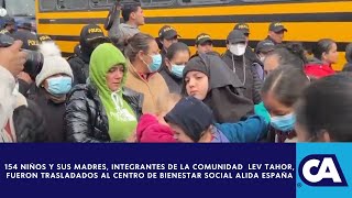 Mujeres y Niños de la Comunidad Lev Tahor Fueron Movilizados al Centro de Bienestar Social