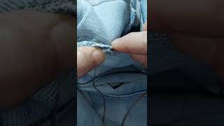 เย็บกางเกงยีนส์ขาดด้วยมือง่ายๆ |Simple way to repair a jean