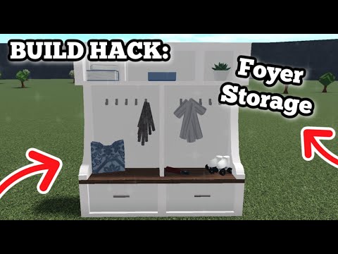 Foyer Storage BUILD HACK | BLOXBURG ROBLOX | ROBUILDS - YouTube