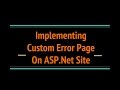 Implement Custom Error Page in Asp.Net C#