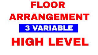 Floor Arrangement with 3 Variable for IBPS PO | CLERK | RRB PO MAINS