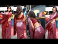 శ్రియ శారీ అందాలు🔥| Shriya Saran SUPER H0T Looks In Red Saree At Drishyam 2 Promotions | Filmy Hunt