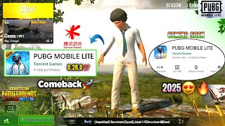 😱Pubg Lite New 0.28.0😳 Tencent Back Update 2025 | Pubg Lite 0.28.0 Old is Back Update 2025 🔥