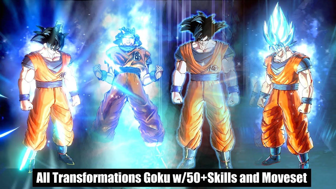 DBXV2: Goku's All Anime Transformations K-SSJ1-SSJ2-SSJ3-SSG-SSB-SSBK ...