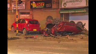 Irresponsable se pasó un semáforo en rojo y causó triple choque en Bogotá – Ojo de la noche
