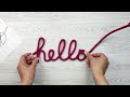 how to make your own knitted wire name art easy diy tutorial