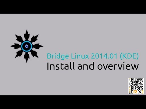 Bridge Linux 2014.01 (KDE) Install and overview | A bridge to Arch Linux