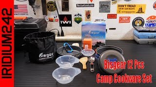 Bisgear 12 Pcs Camp Cookware Set: Everything You Need!