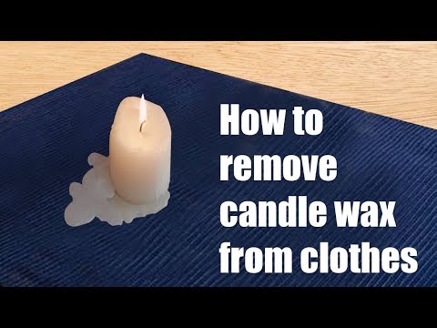 How to remove candle wax from clothes How to remove candle wax from clothes