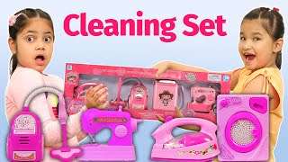 Kids Pretend Play CLEANING SET | Kitchen Set ki Ladai | ToyStars