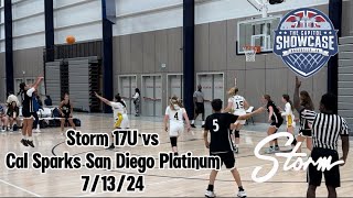 Storm 17U vs Cal Sparks San Diego Platinum 7/13/24 - Capital Showcase