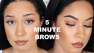 5 MINUTE DRUGSTORE EYEBROW TUTORIAL